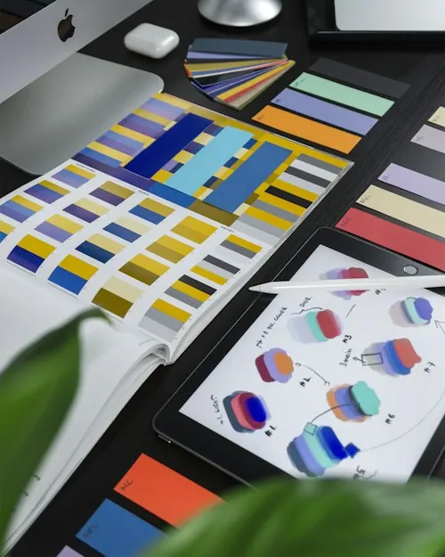 Nuancier et carnet de design