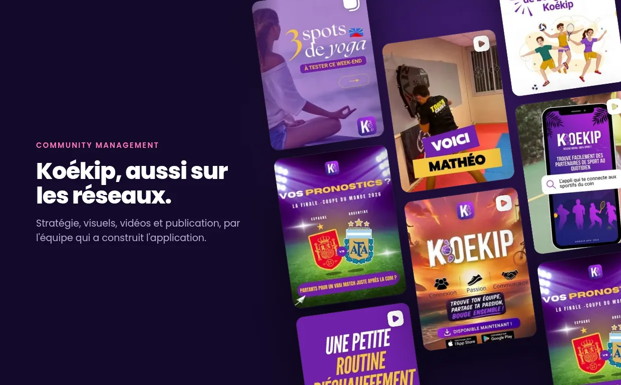 Koékip · social media — thumbnail in listings