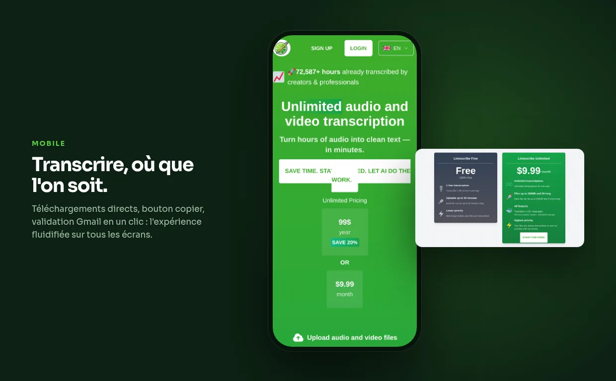 Limescribe — detail