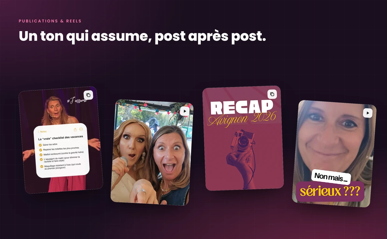 Maud Mellé · social media — main screen